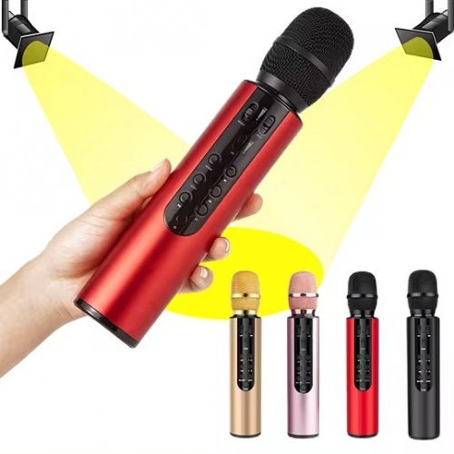 New Handheld Wireless Capacitive Dynamic Microphone Portable Karaoke Music Player Recorder