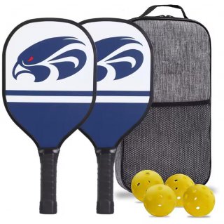 Poplar Wood Pickleball Paddles Set - Combination Design for Outdoor Sports - Model P-19