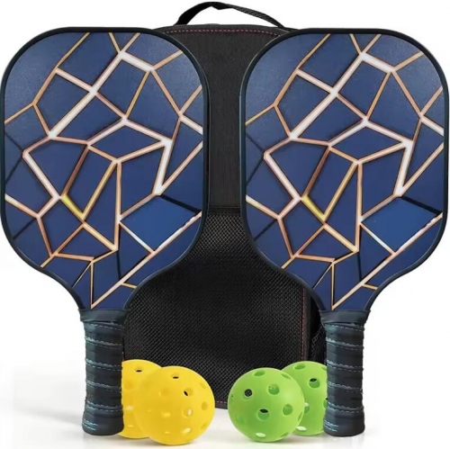 Kwanyou Carbon Fiber Pickleball Paddle Set with Honeycomb Core & Portable Tote Bag - Customizable