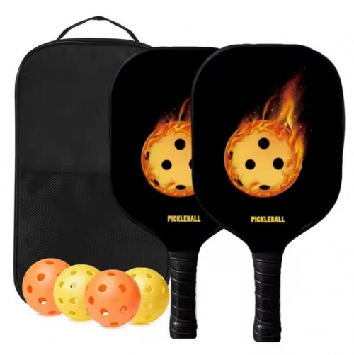 Lightweight Premium Wooden Pickleball Paddle Set with 4 High-Quality Balls