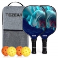 High-Quality Customizable Lightweight Pickleball Paddle Set of 4 with Indoor & Outdoor Balls