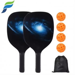 USAPA-Approved Lightweight Wood Pickleball Paddle Set with 4 Balls - Perfect for Beach Toys and Beginners