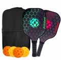 Hot-Selling Customized Logo Pickleball Paddle Set - Best Price, Good Quality with Carbon Fiber Material