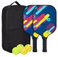 USAPA Certified Fiber Glass Professional Pickleball Paddle Set - Ideal for Indoor & Outdoor Beach Tennis