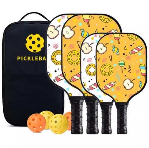 Custom Ingenious Design: Cute Cartoon Child-Mother Kids Pickleball Paddle